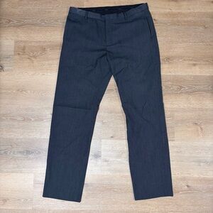 Calvin Klein Dress Pants Men’s 34x32 Gray Flat Front Infinite Cool Non Iron